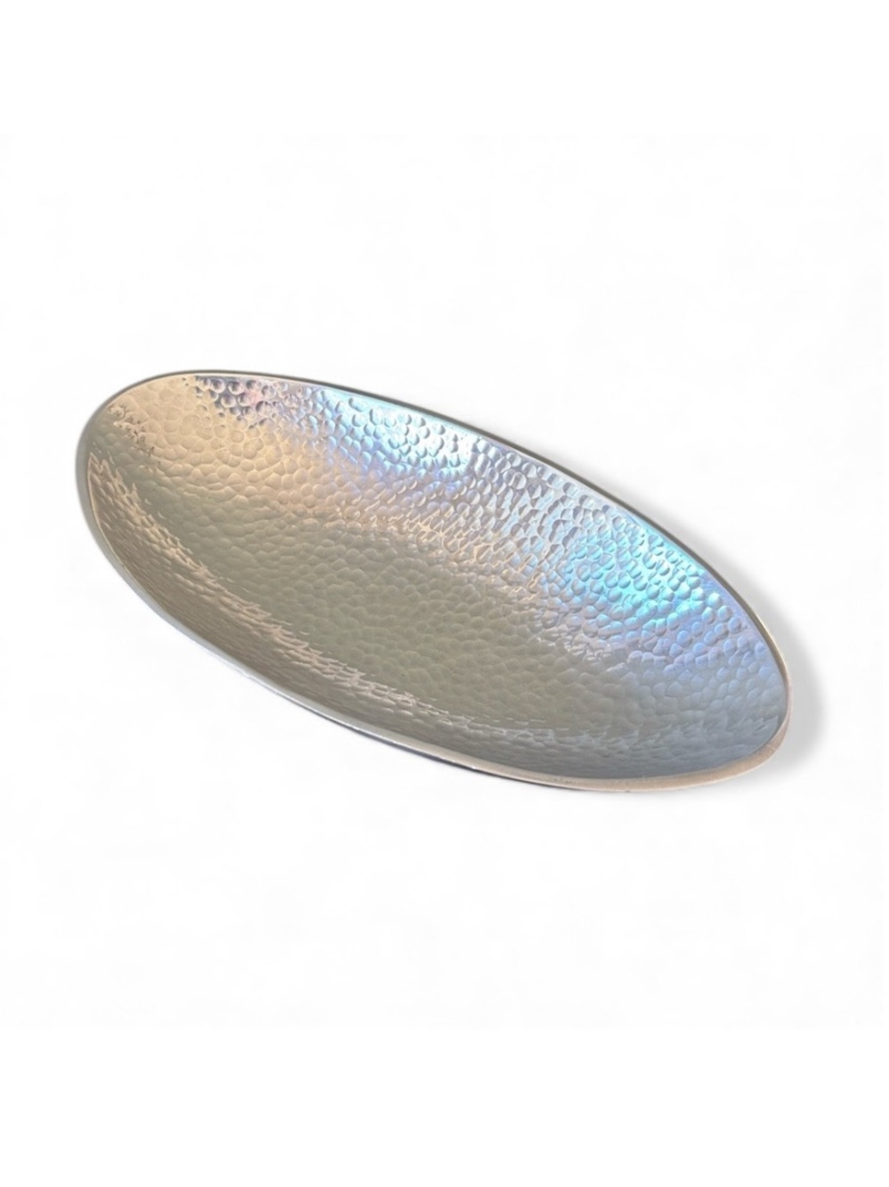 Artisan Hammered Pewter Decorative Serving Bowl Decor‎